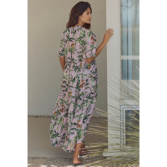 NWT Anthropologie Kallie Flowy Maxi Dress by Celandine: Printed Edition - Picture 2 of 6